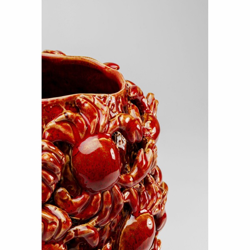 Kare Wazon Dekoracyjny Crabs 39 Cm        Czerwony