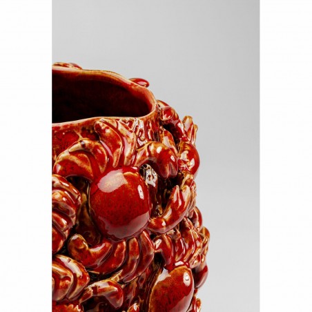 Kare Wazon Dekoracyjny Crabs 39 Cm        Czerwony