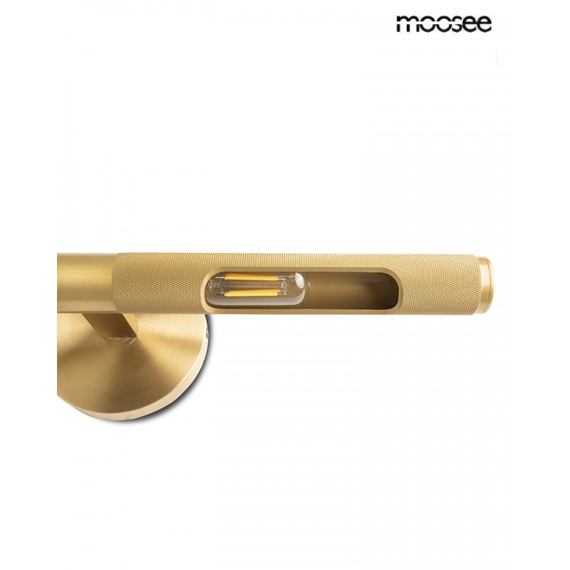 Moosee Lampa Ścienna Crudo Złota