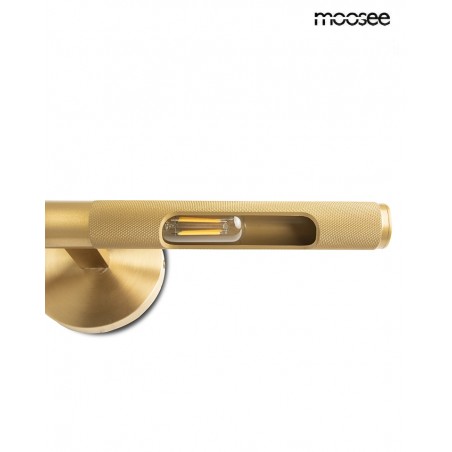 Moosee Lampa Ścienna Crudo Złota
