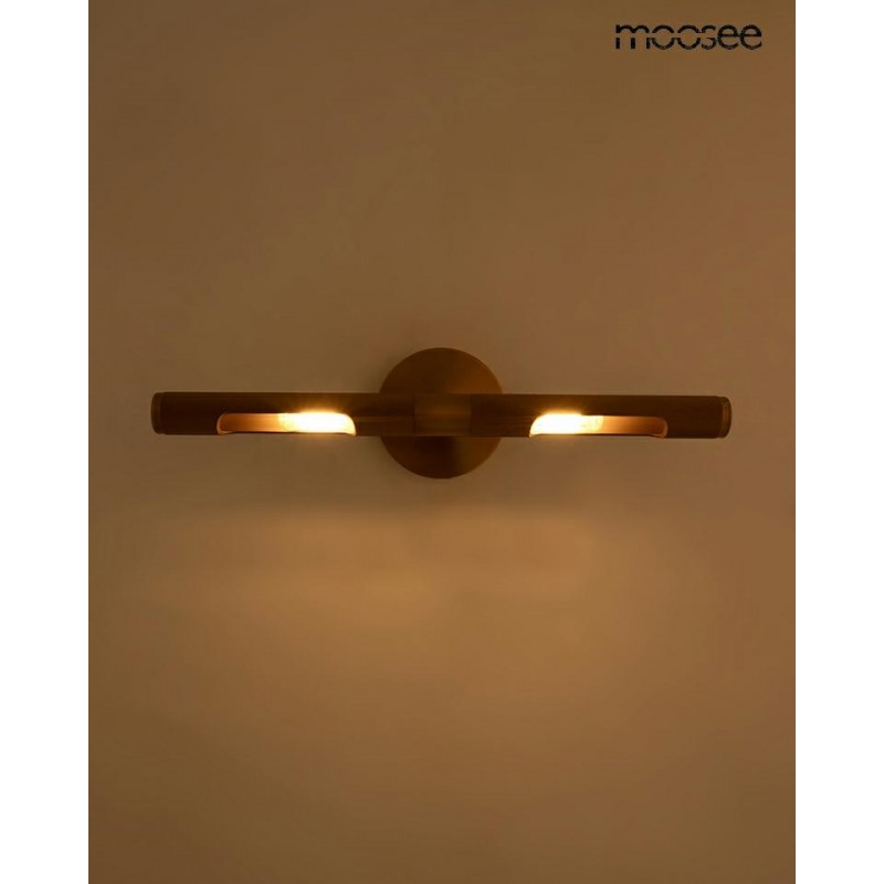 Moosee Lampa Ścienna Crudo Złota
