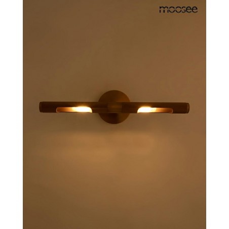 Moosee Lampa Ścienna Crudo Złota