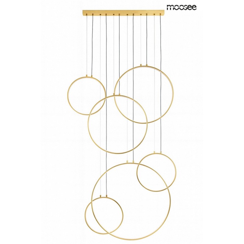 Moosee Lampa Wisząca Circulo Six Złota
