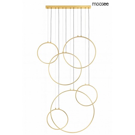 Moosee Lampa Wisząca Circulo Six Złota
