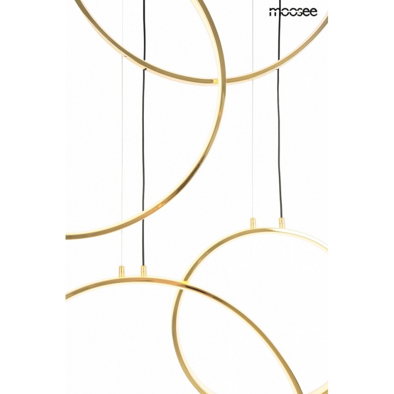 Moosee Lampa Wisząca Circulo Six Złota