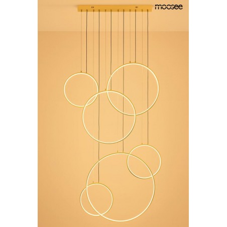 Moosee Lampa Wisząca Circulo Six Złota