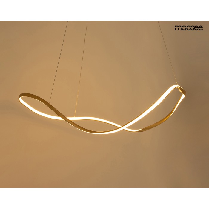 Moosee Lampa Wisząca Waves 80 Złota