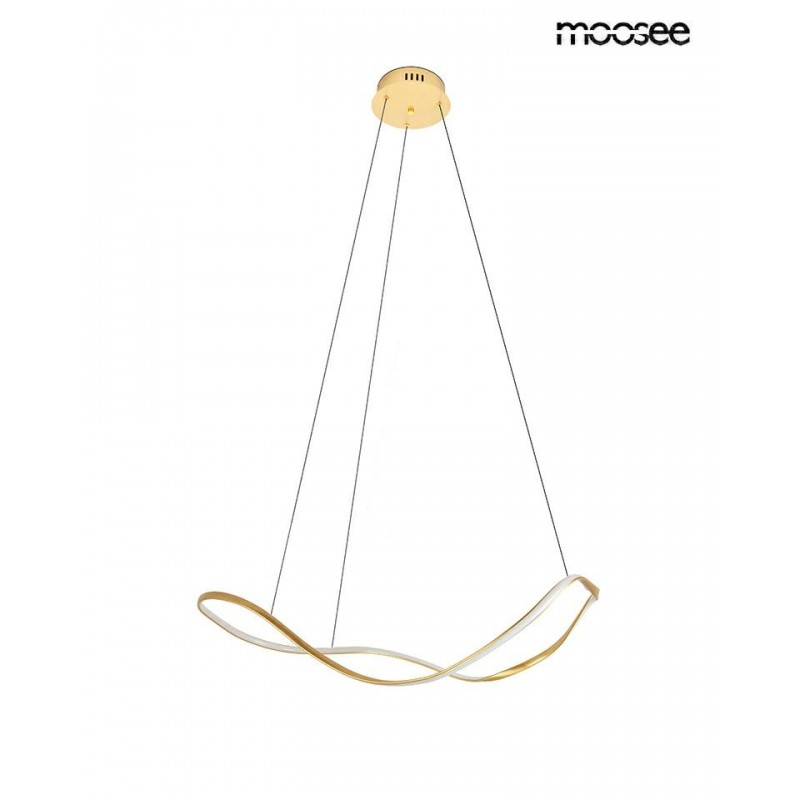 Moosee Lampa Wisząca Waves 60 Złota
