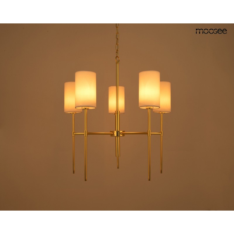 Moosee Lampa Wisząca Imperio 5 Złota