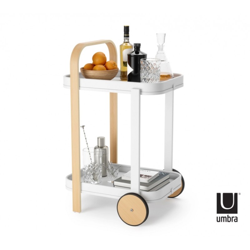 Umbra Wózek Do Serwowania Bellwood Biały Naturalny