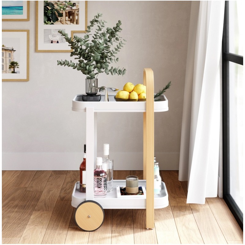 Umbra Wózek Do Serwowania Bellwood Biały Naturalny