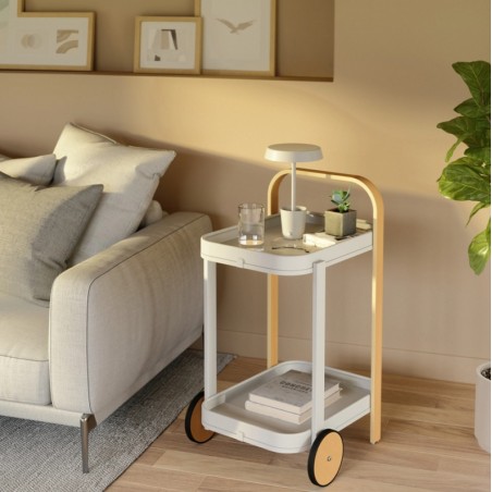 Umbra Wózek Do Serwowania Bellwood Biały Naturalny