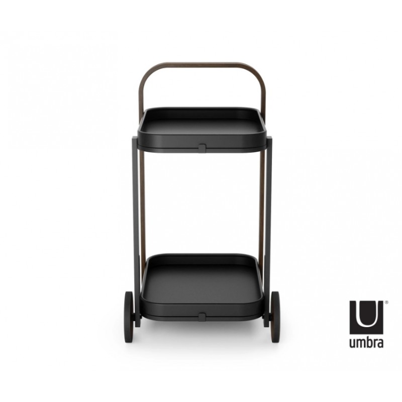 Umbra Wózek Barowy Bellwood Czarny Orzechowy