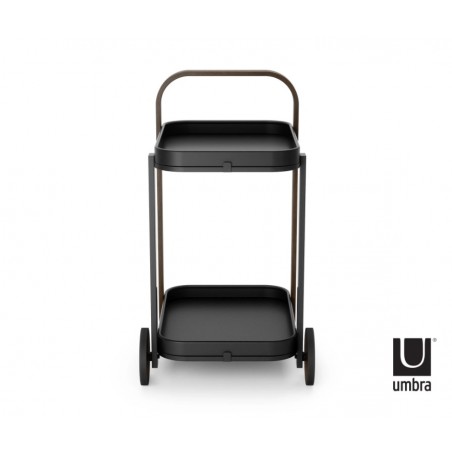 Umbra Wózek Barowy Bellwood Czarny Orzechowy