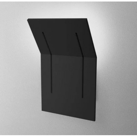 Aqform CAMBER square rift LED kinkiet czarny mat.