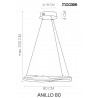 Moosee Lampa Wisząca Anillo 80 Czarna