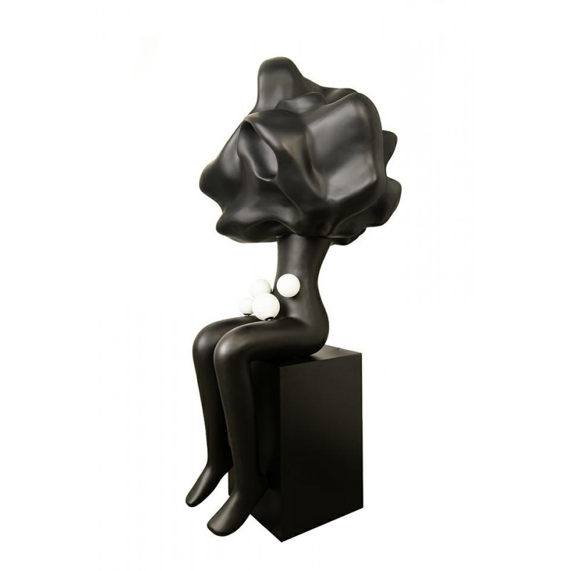 Moosee Lampa Podłogowa Human In The       Clouds Czarna