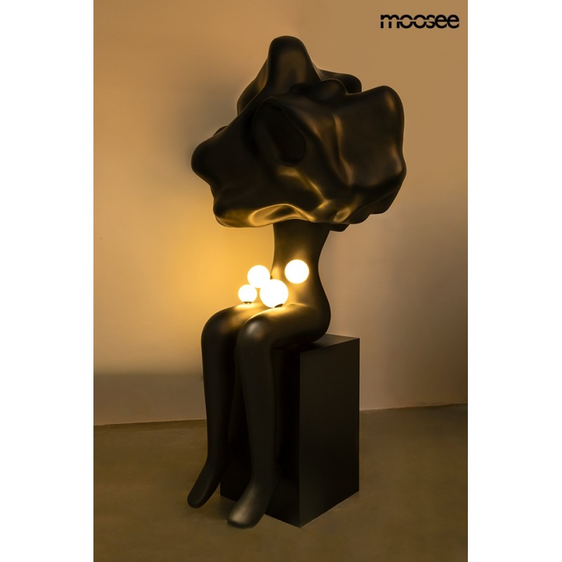 Moosee Lampa Podłogowa Human In The       Clouds Czarna