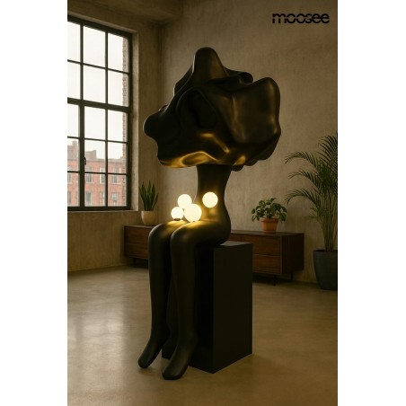 Moosee Lampa Podłogowa Human In The       Clouds Czarna