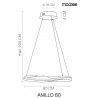 Moosee Lampa Wisząca Anillo 80 Czarna