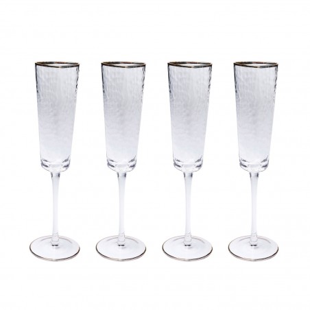 Kare Komplet 4 Kieliszków Do Szampana     Hommage 165Ml