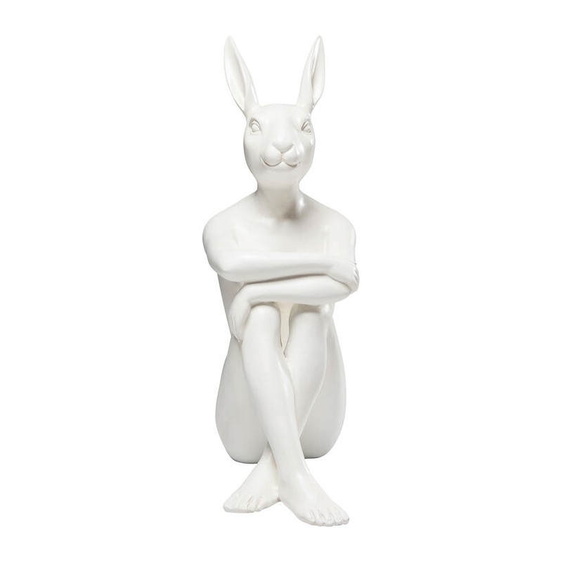 Kare Figurka Dekoracyjna Rabbit Biała