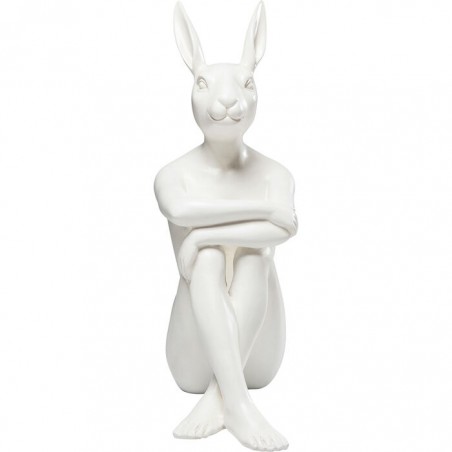 Kare Figurka Dekoracyjna Rabbit Biała