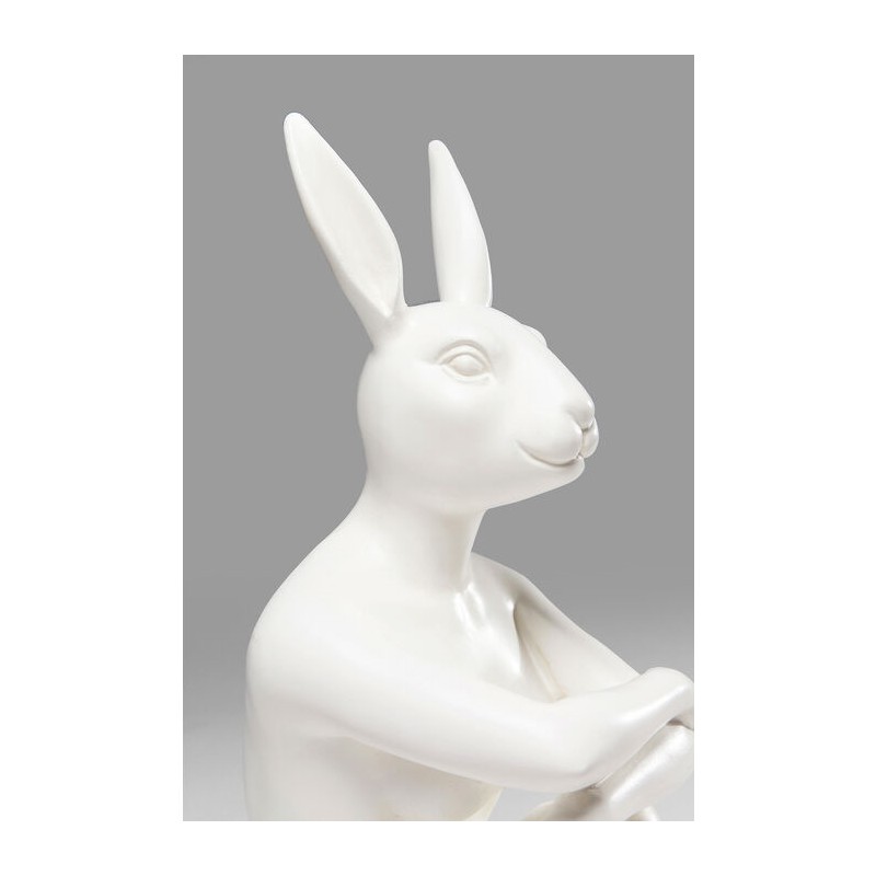 Kare Figurka Dekoracyjna Rabbit Biała
