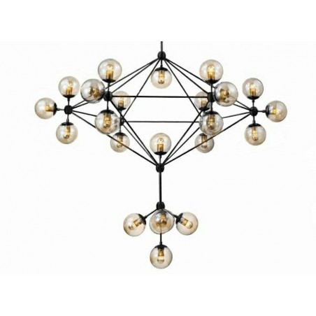 Moosee Lampa Wisząca Planetario 41        Czarna - Klosze Bursztynowe