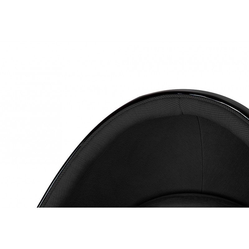 Fotel Ovalia Black Czarny - Włókno        Szklane, Metal