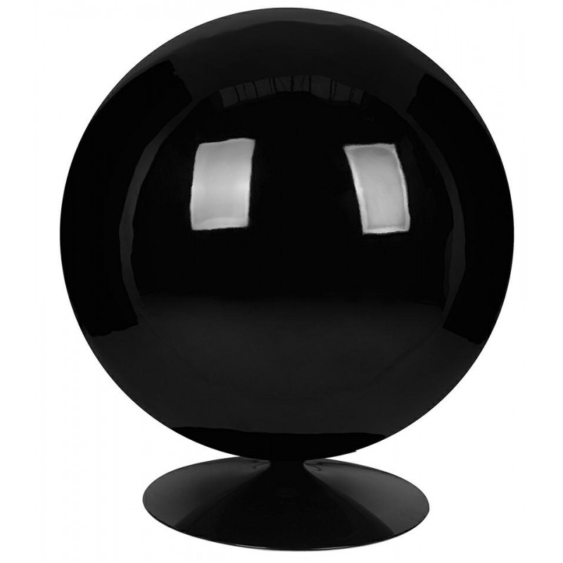 Fotel Ball Black Niebieski - Włókno       Szklane, Metal