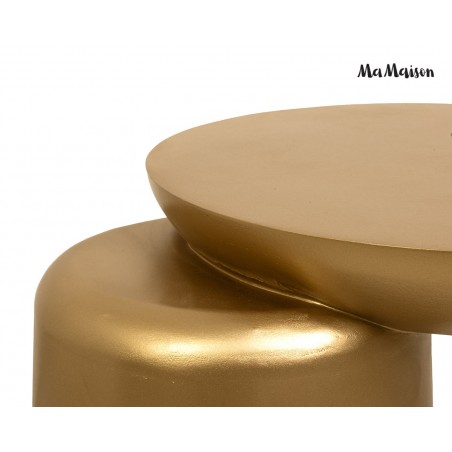 Mamaison Stolik Elias Złoty / Drewno