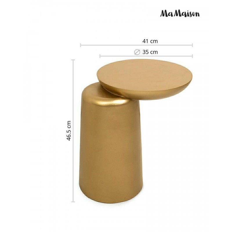 Mamaison Stolik Elias Złoty / Drewno