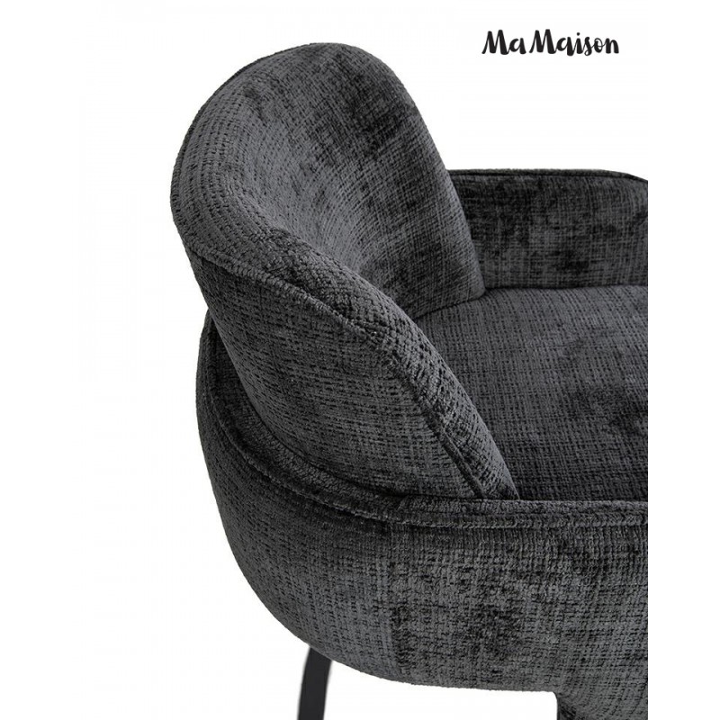 Mamaison Krzesło Barowe Bora Czarne