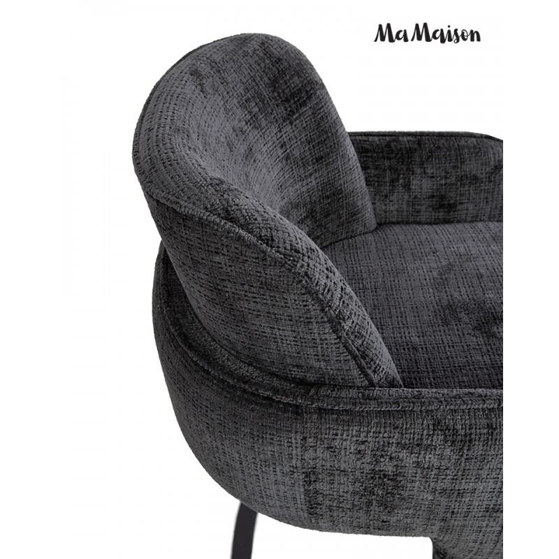 Mamaison Krzesło Bora Czarne