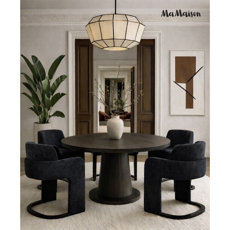 Mamaison Krzesło Bora Czarne