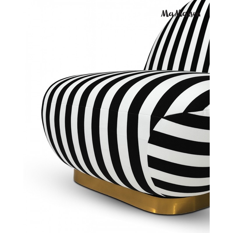 Mamaison Fotel Obrotowy Azure Biały /     Czarny