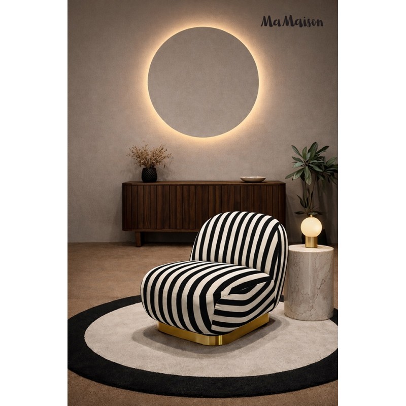 Mamaison Fotel Obrotowy Azure Biały /     Czarny