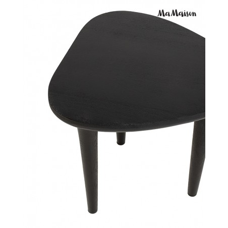 Mamaison Stolik Laminar Czarny / Drewno