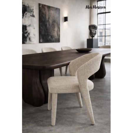 Mamaison Krzesło Kos Beżowe