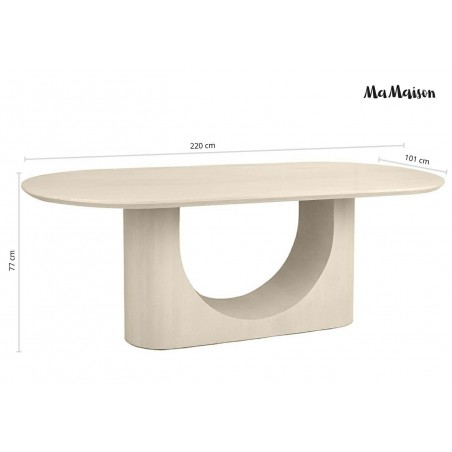 Mamaison Stół Jadalniany Icaro 220        Beżowy / Drewno