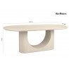 Mamaison Stół Jadalniany Icaro 220        Beżowy / Drewno