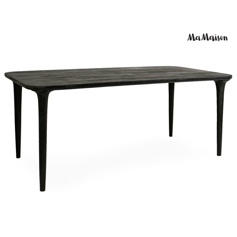 Mamaison Stół Jadalniany Laminar 200      Czarny / Drewno