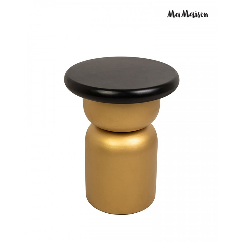 Mamaison Stolik Leonardo Czarny / Złoty