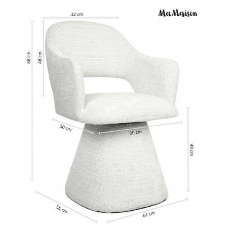 Mamaison Krzesło Verona Beżowe