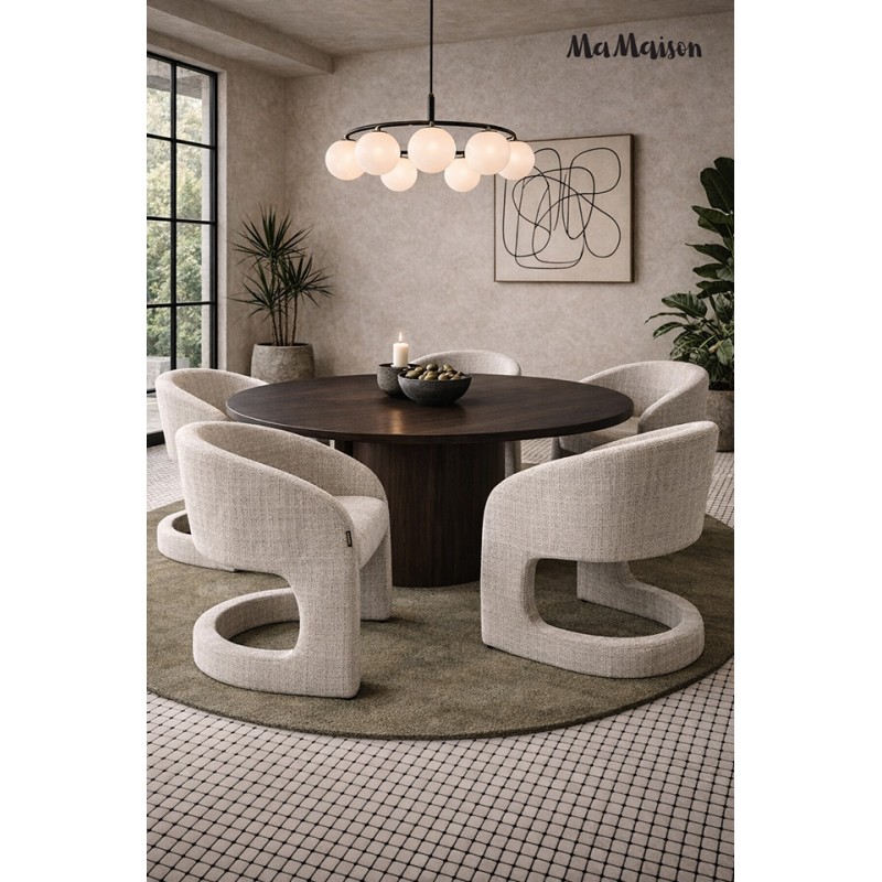 Mamaison Krzesło Shelly Beżowe