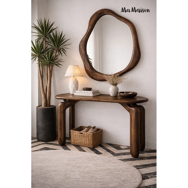 Mamaison Konsola Orizon Brązowa / Drewno