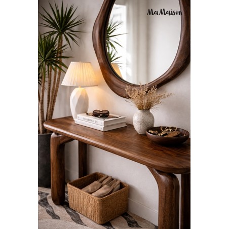 Mamaison Konsola Orizon Brązowa / Drewno