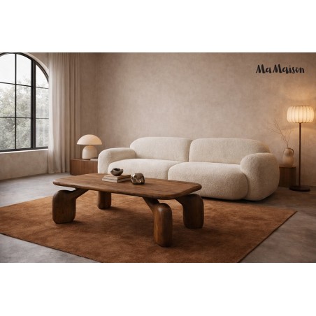 Mamaison Stolik Kawowy Orizon Brązowy /   Drewno