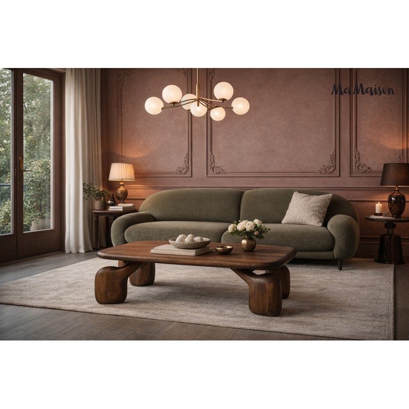 Mamaison Stolik Kawowy Orizon Brązowy /   Drewno